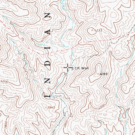 Topographic Map of C K Well, AZ