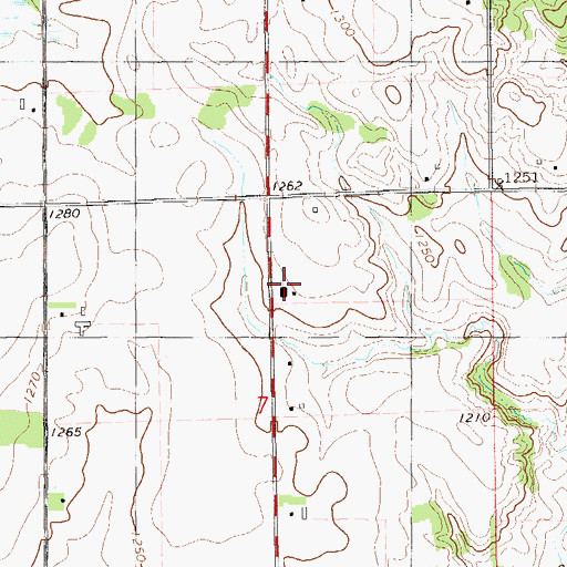 Topographic Map of Gospel Mennonite School, WI