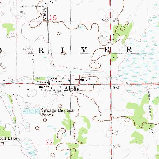 Topographic Map of Nelson Elementary School, WI