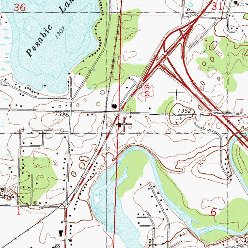 Topographic Map of New Testament Church Christian Academy, WI