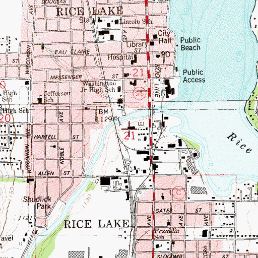 Topographic Map of Head Start School, WI