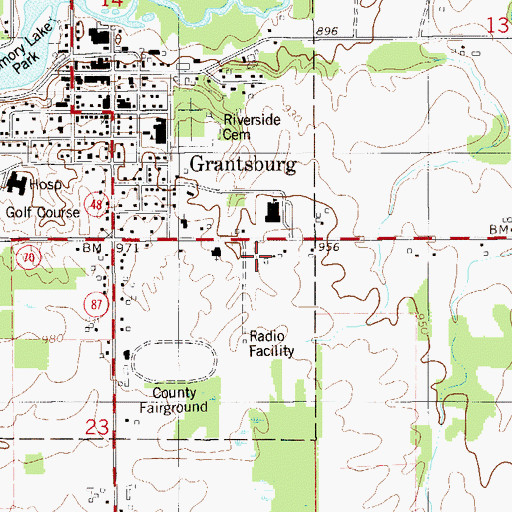 Topographic Map of Insight School of Wisconsin, WI