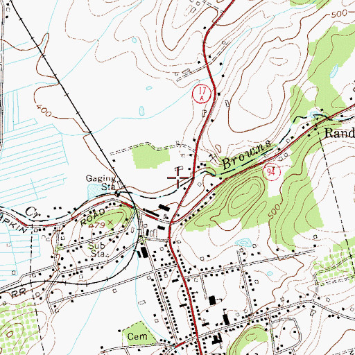 Topographic Map of Florida Post Office, NY