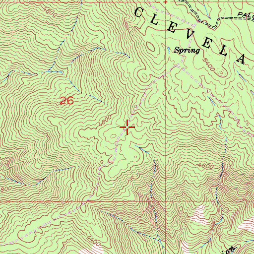 Topographic Map of Gomez Trail, CA
