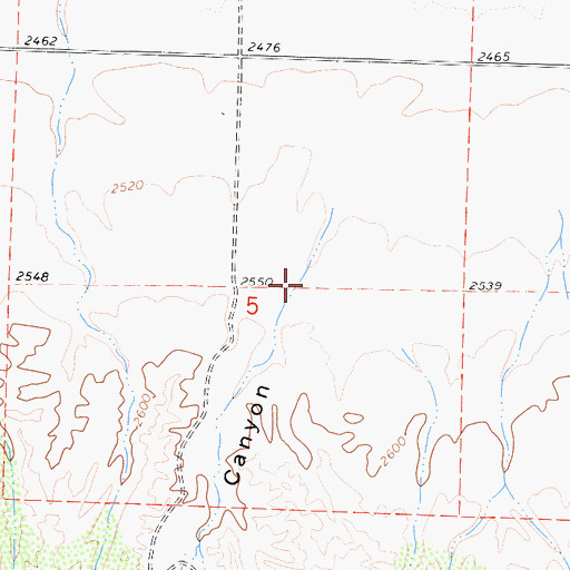 Topographic Map of Goode Canyon, CA