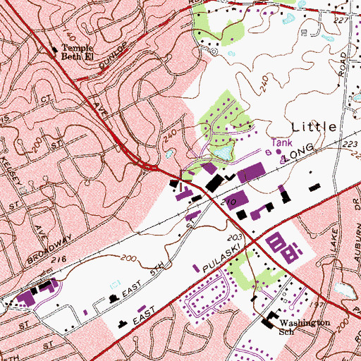 Topographic Map of Mesorah Center for Continuing Jewish Education, NY