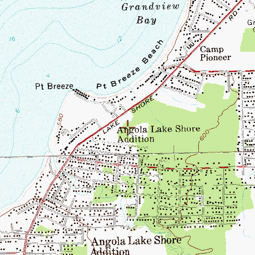 Topographic Map of A J Schmidt Elementary School, NY