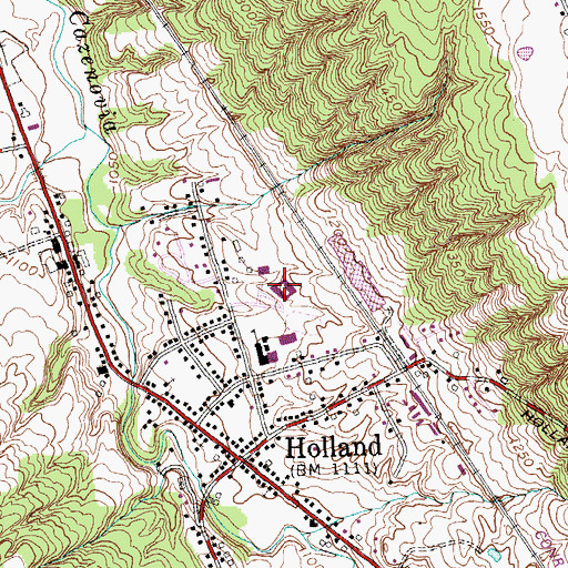 Topographic Map of Harold O Brumsted Elementary School, NY