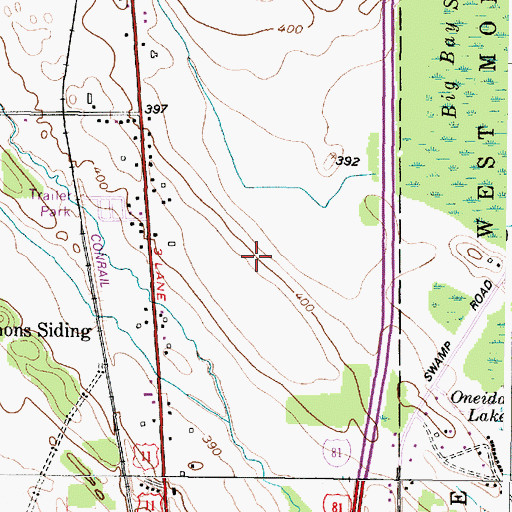 Topographic Map of Central Square Middle School, NY