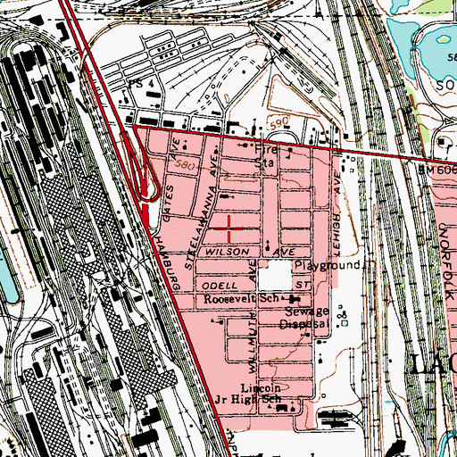 Topographic Map of Abundant Life Enlightenment Church, NY