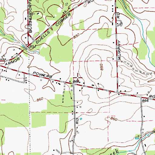Topographic Map of Armor Bible Presbyterian Church, NY