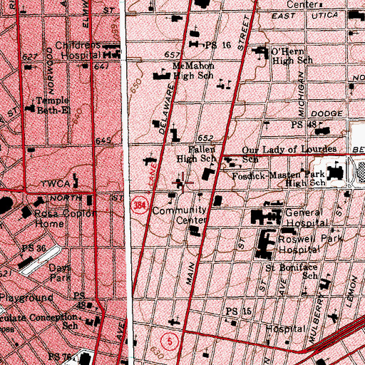 Topographic Map of Ascension Church, NY