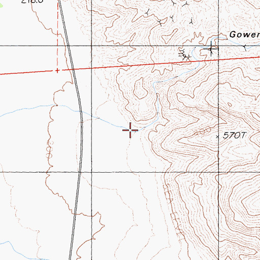 Topographic Map of Gower Gulch, CA