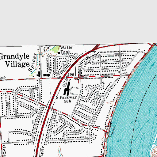 Topographic Map of Bible Presbyterian Church, NY
