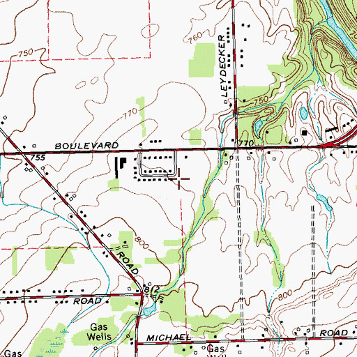 Topographic Map of Christ Gospel Church, NY