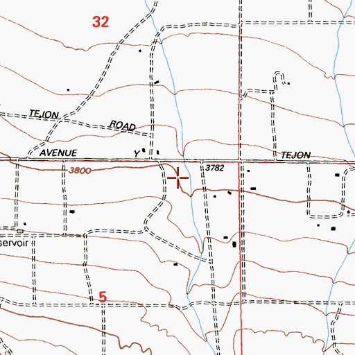 Topographic Map of Graham Canyon, CA