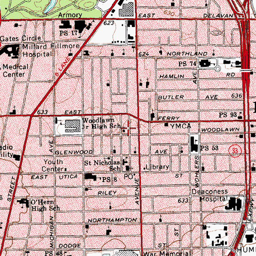 Topographic Map of Coldspring Church of God, NY