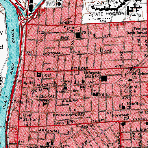 Topographic Map of Congregation of Israel, NY