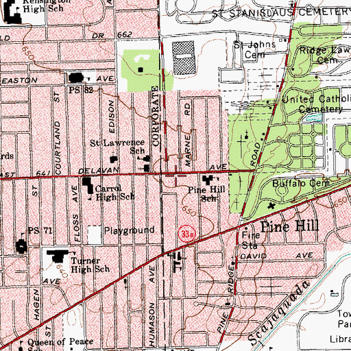 Topographic Map of End Time Revival Center Church, NY