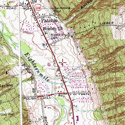 Topographic Map of Faith United Church of Christ, NY