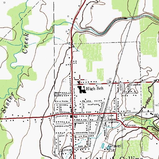 Topographic Map of First Congregational Church, NY
