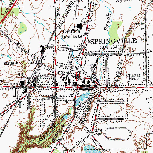Topographic Map of First Presbyterian Church, NY