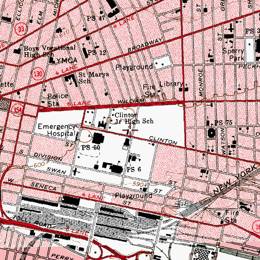 Topographic Map of Friendship Baptist Church, NY