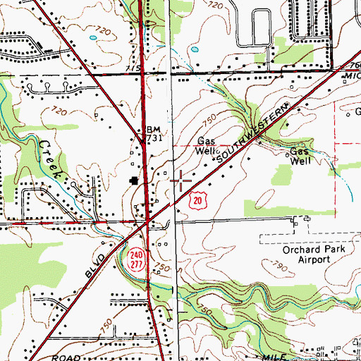 Topographic Map of Full Gospel Assembly of God Church, NY