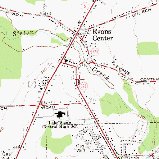 Topographic Map of His Way Assembly of God, NY