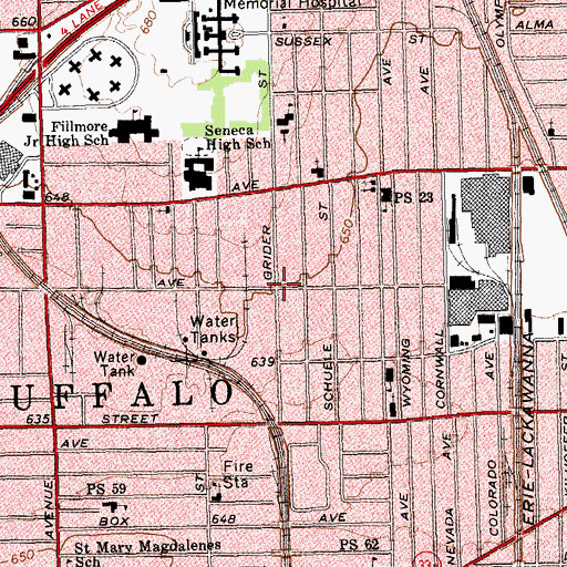 Topographic Map of Holy Ghost Temple, NY