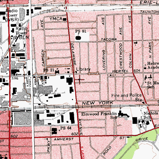 Topographic Map of Holy Spirit Church, NY