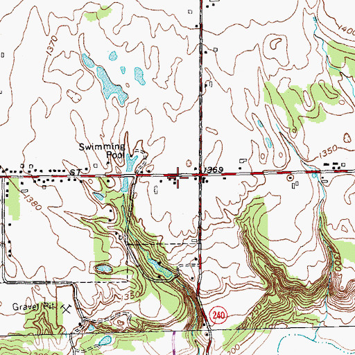 Topographic Map of Kingdom Hall of Jehovah's Witnesses, NY
