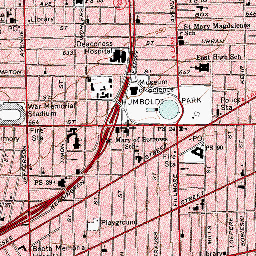 Topographic Map of Metropolitan United Methodist Church, NY