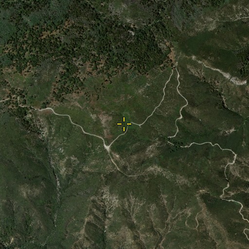 Aerial/Satellite Image of Grapevine Spring, CA