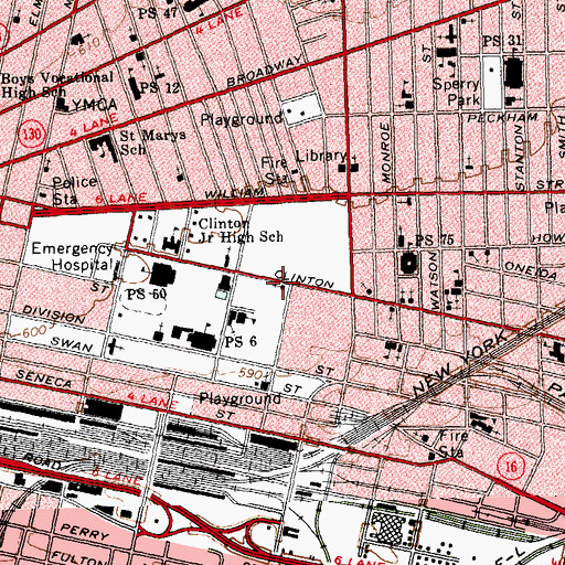 Topographic Map of New Covenant United Church of Christ, NY
