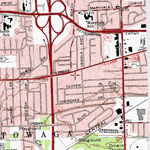Topographic Map of New Creation Fellowship, NY