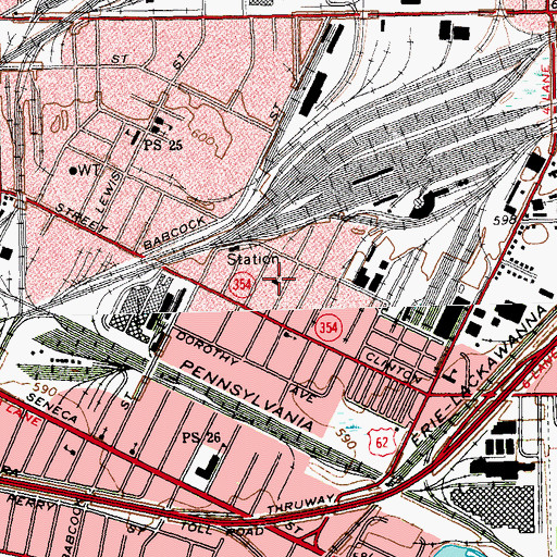 Topographic Map of New Macedonia Fire Baptized Holiness Church of God, NY