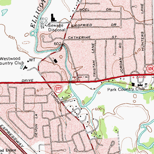 Topographic Map of Niagara Reformed Presbyterian Church, NY