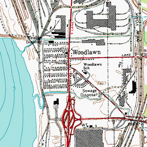 Topographic Map of Our Lady of Grace Roman Catholic Church, NY