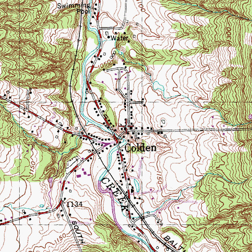Topographic Map of Redeemer Lutheran Church, NY