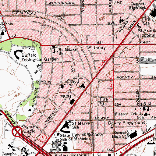 Topographic Map of Refreshing Spring Tabernacle, NY