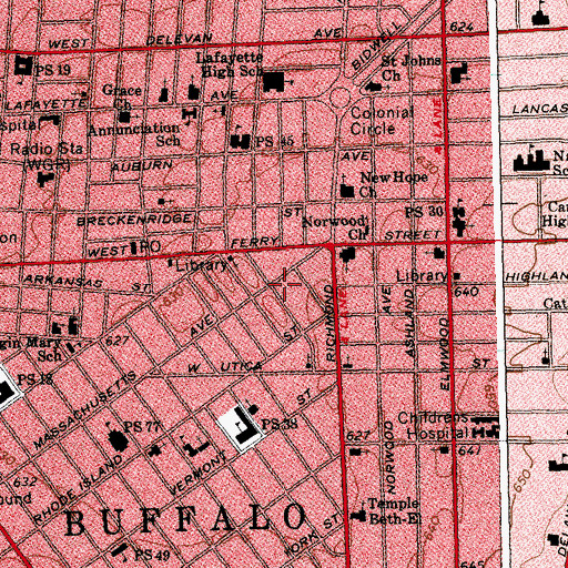 Topographic Map of Refuge Temple of Christ, NY