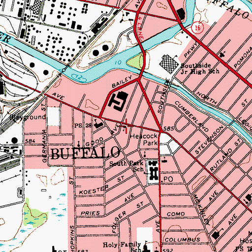 Topographic Map of Saint Agatha's Roman Catholic Church, NY