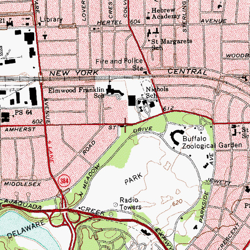 Topographic Map of Saint George Orthodox Catholic Church, NY