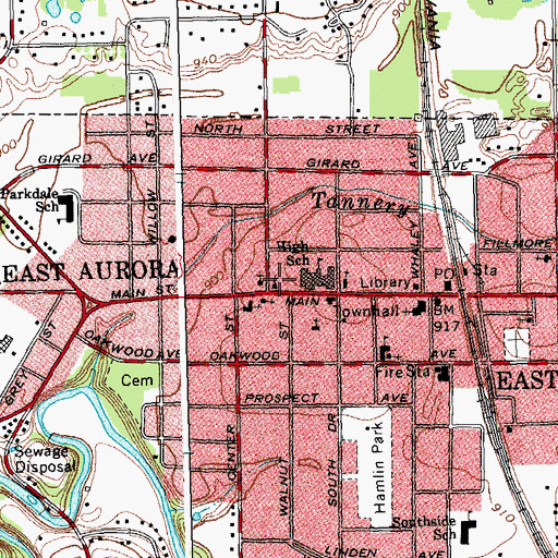 Topographic Map of Saint Matthias Episcopal Church, NY