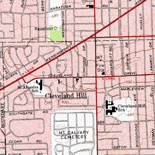 Topographic Map of Temple Baptist Church, NY