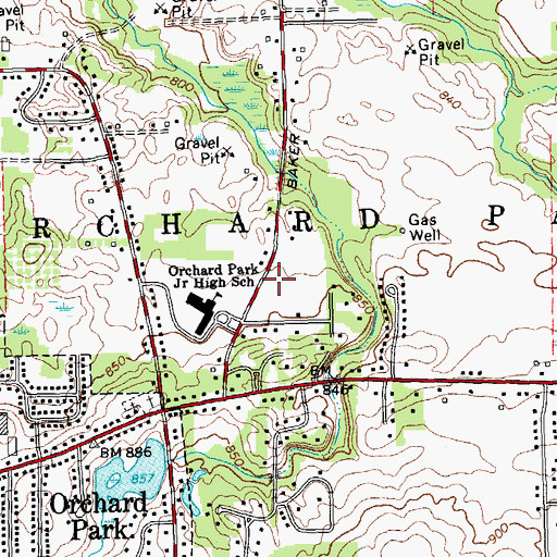 Topographic Map of The Church of Jesus Christ of Latter Day Saints, NY