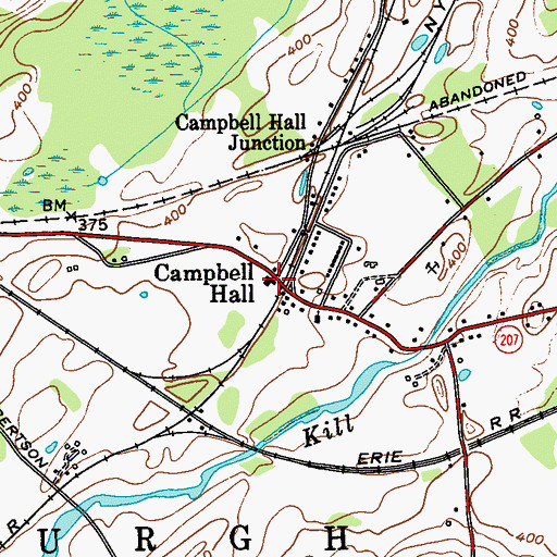 Topographic Map of First Presbyterian Church, NY