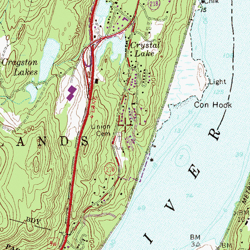 Topographic Map of Lighthouse Christian Assembly Church, NY