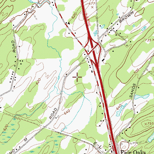 Topographic Map of Christian Faith Fellowship Church, NY